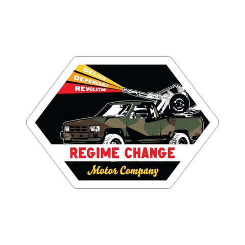 Regime Change Motor Co. Sticker