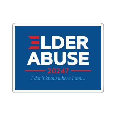 Elder Abuse Sticker (Blue)