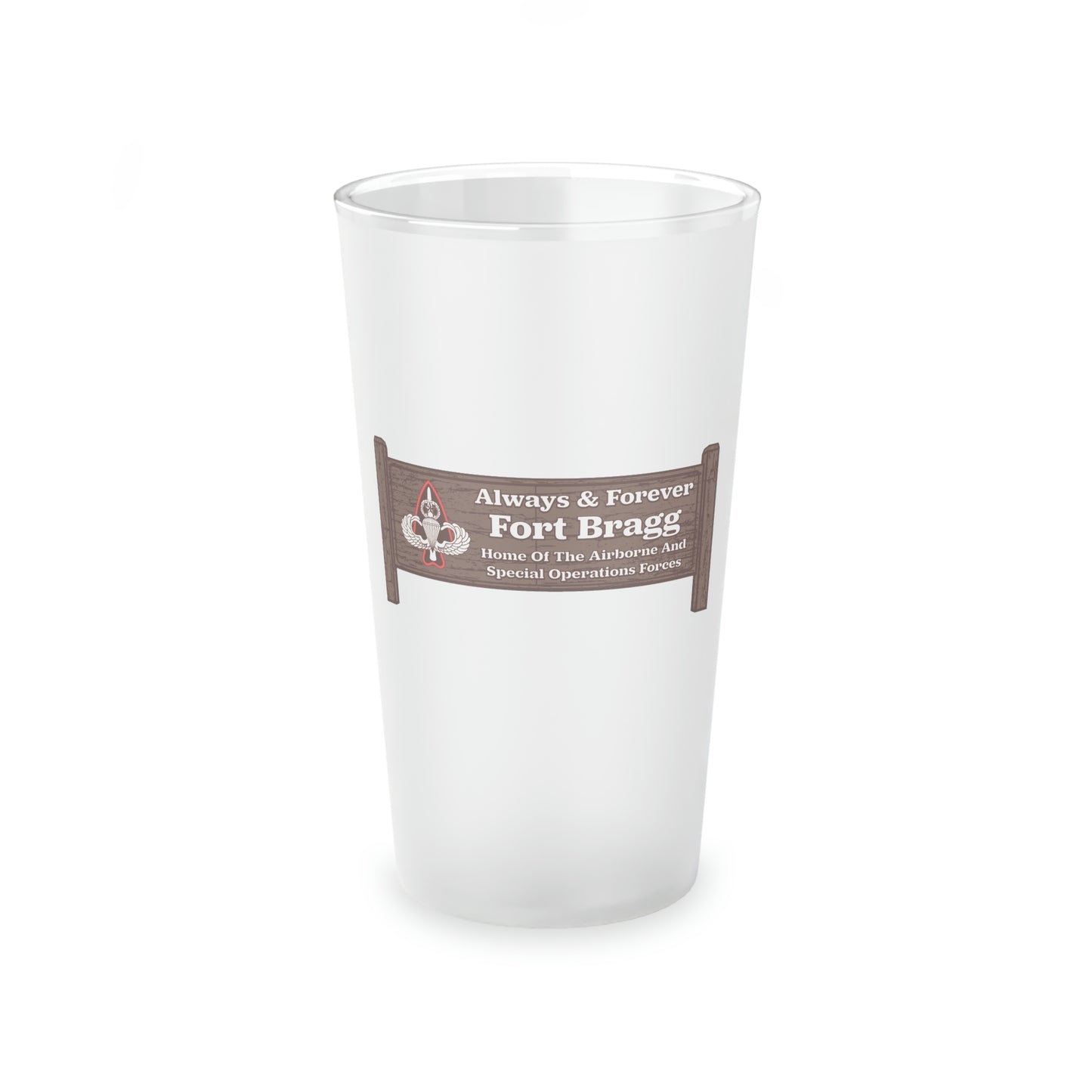 Fort Bragg Forever Pint Glass, 16oz