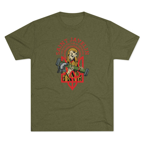 Ukraine Saint Javelin Tri-Blend Tee (Red)