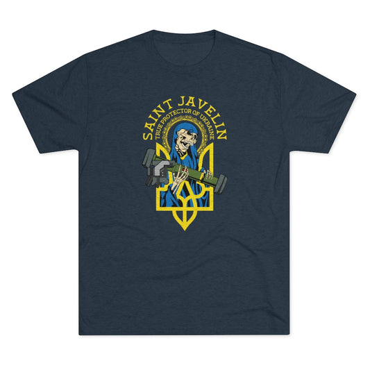 Ukraine Saint Javelin Tri-Blend Tee