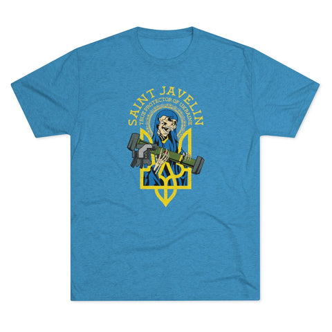 Ukraine Saint Javelin Tri-Blend Tee