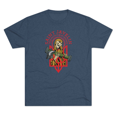 Ukraine Saint Javelin Tri-Blend Tee (Red)