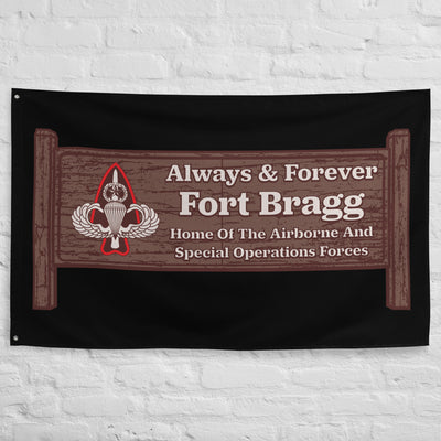 Fort Bragg Forever Flag (Black)